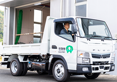 トラック車両展示